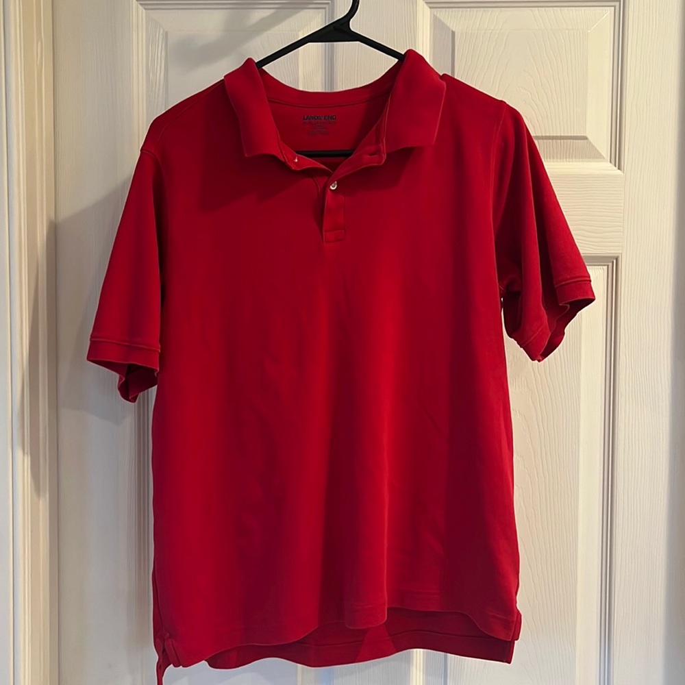 Land’s End XL (18H-20H) red polo